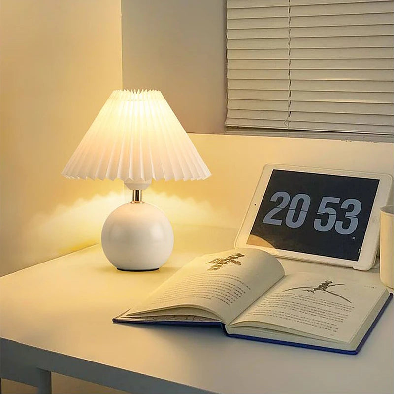 Modern Luxury LED Desktop Decorative Light - Nordic Creative Ceramic Table Lamp, Bedside Study Hotel
