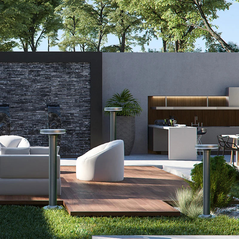 Outdoor Waterproof IP65 10W LED Lawn Lamp - Aluminum Pillar Garden Path Landscape Lights