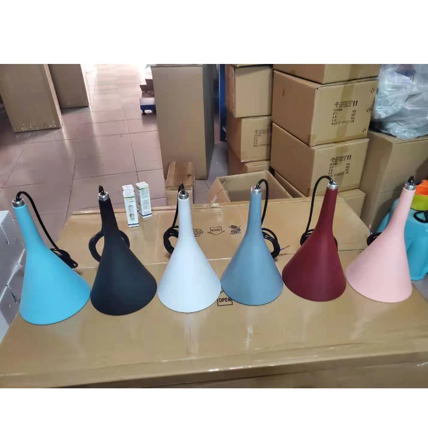 Modern LED Pendant Lights - Black White Kitchen Island Fixtures, Bedroom Dining Room Hanging Lamp, Home Chandeliers