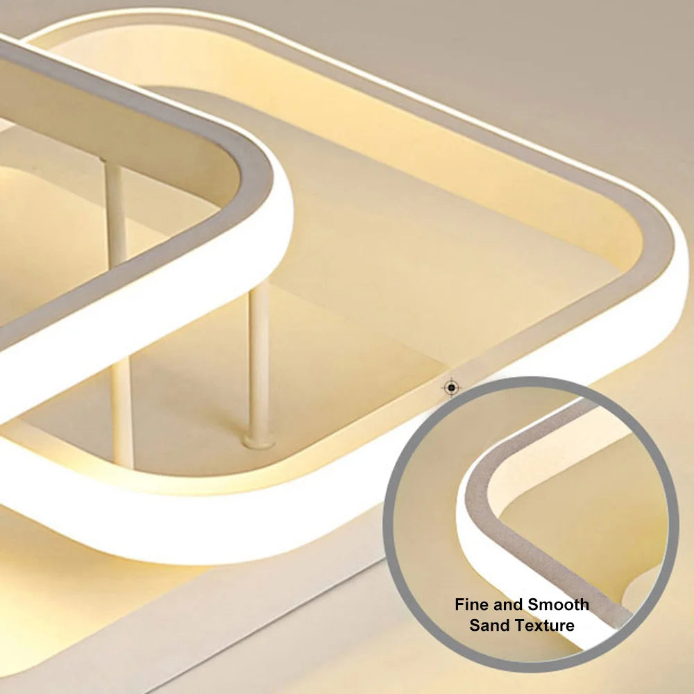 Modern Ceiling Lamp - 85-265V Metal Chandelier with Three-tone Light