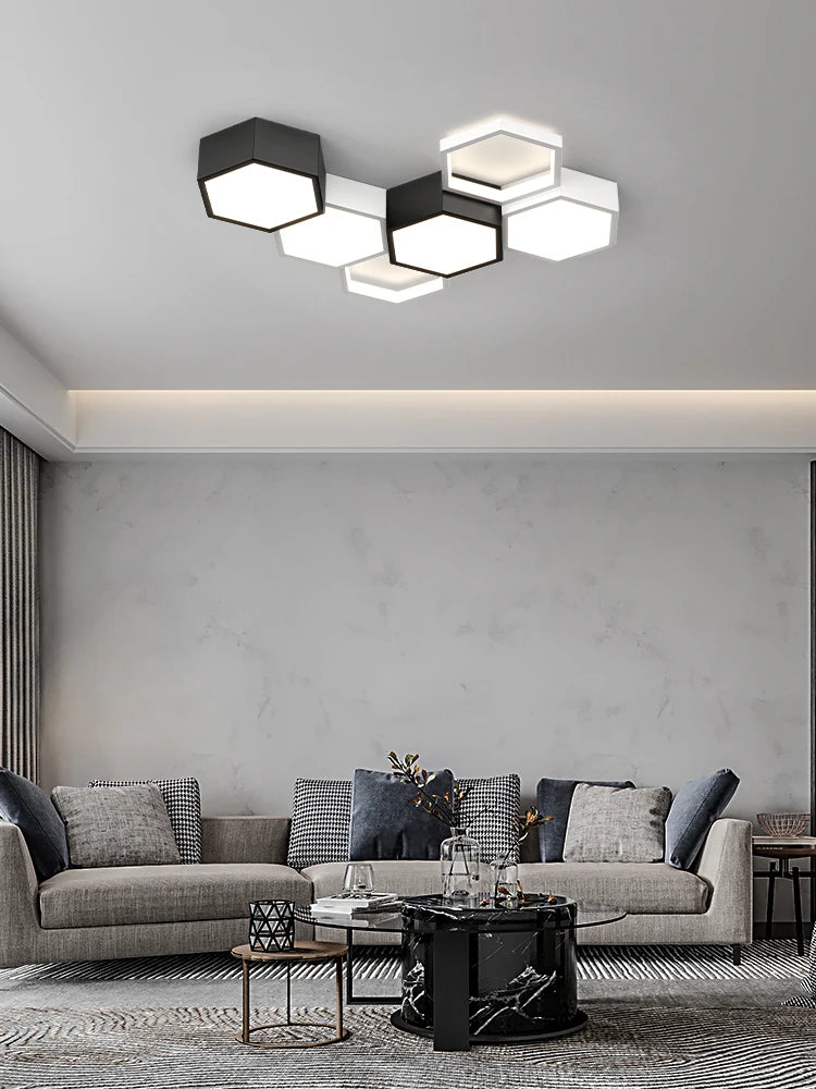 Ultrathin Triangle Ceiling Lights - LED Chandelier for Living Room Bedroom, Home Decor