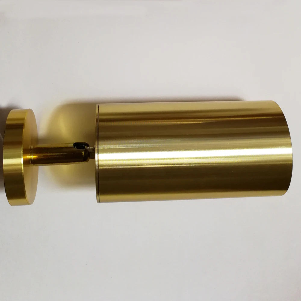 Golden Vintage Industrial Wall Sconce Light - GU10, Surface Mounted, Rotatable Ceiling Track