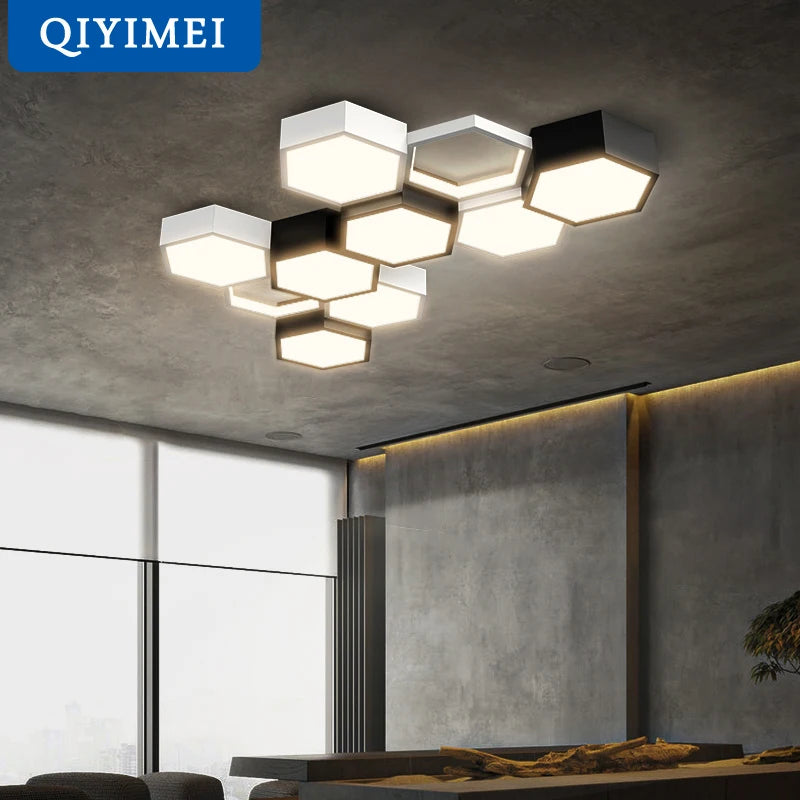 Ultrathin Triangle Ceiling Lights - LED Chandelier for Living Room Bedroom, Home Decor