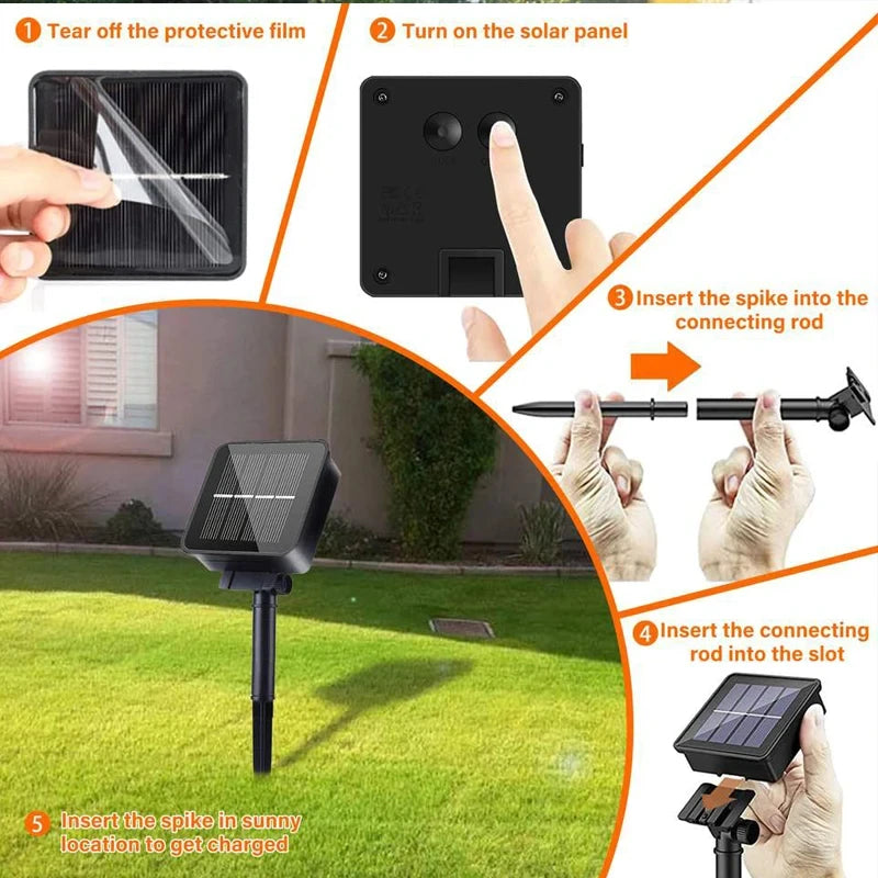 Solar Crystal Globe LED String Lights - 60 LED, 8 Lighting Modes, IP65 Waterproof Fairy Lights for Garden, Party, and Christmas Decor (1pc/2pcs)