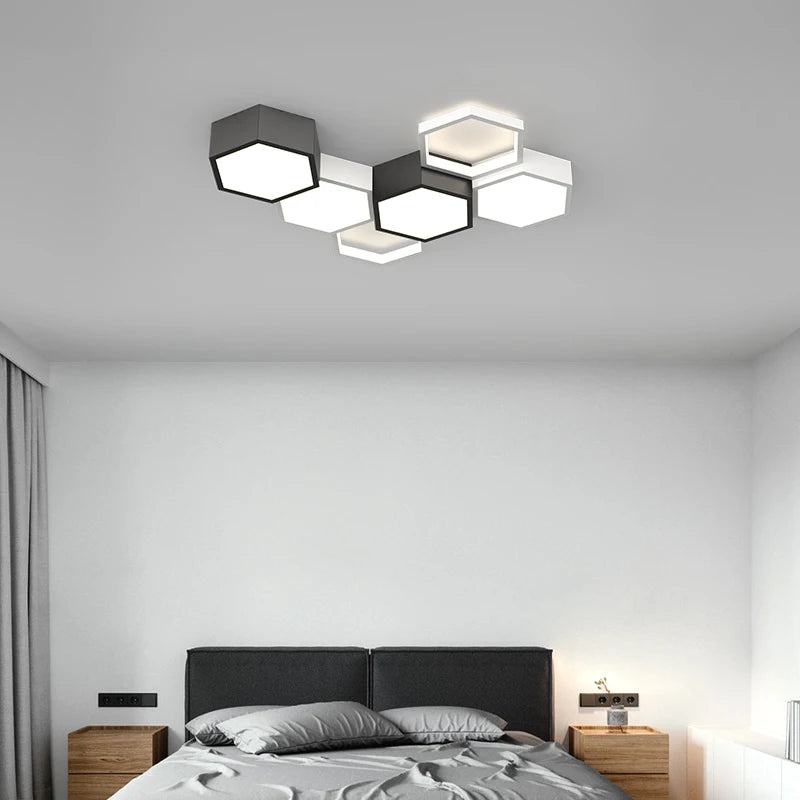 Ultrathin Triangle Ceiling Lights - LED Chandelier for Living Room Bedroom, Home Decor