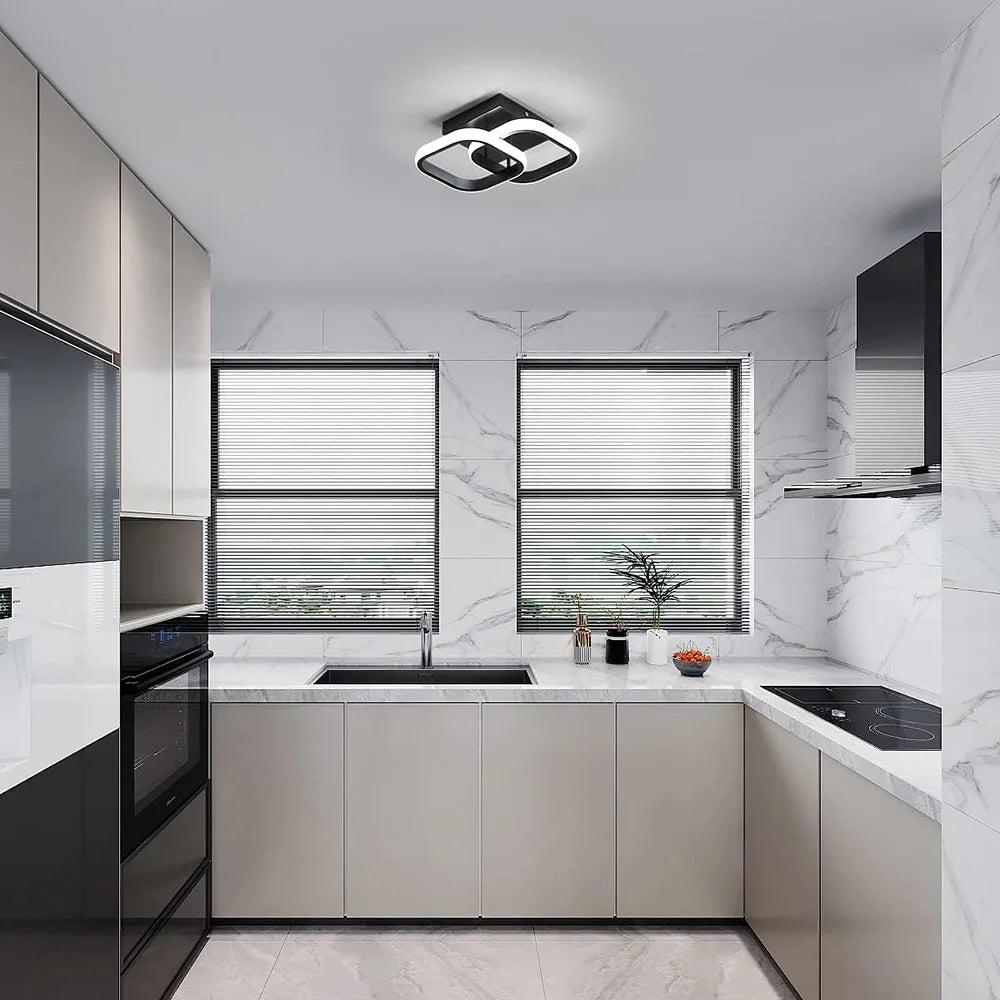 Modern Ceiling Lamp - 85-265V Metal Chandelier with Three-tone Light